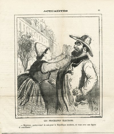 Illustration of Cham (1819-1879) in Le Charivari by Amédée de Noé