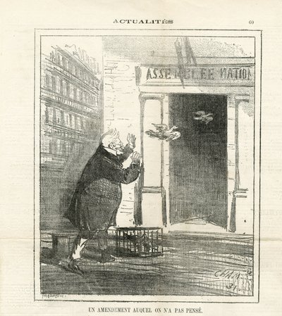 Illustration of Cham (1819-1879) in Le Charivari by Amédée de Noé