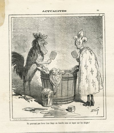 Illustration of Cham in Le Charivari by Amédée de Noé