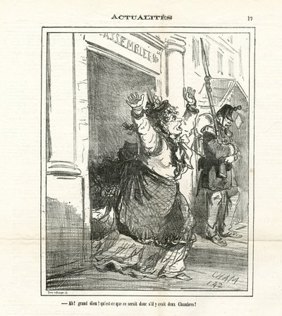Illustration of Cham (1819-1879) in The Charivari by Amédée de Noé
