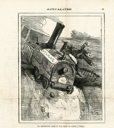 Illustration of Cham (1819-1879) in The Charivari by Amédée de Noé