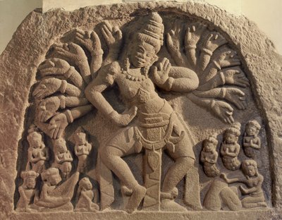 Dancing sixteen-armed Shiva by Cham School