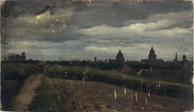 General View of Paris from the Gobelins by Charles Emile Cuisin
