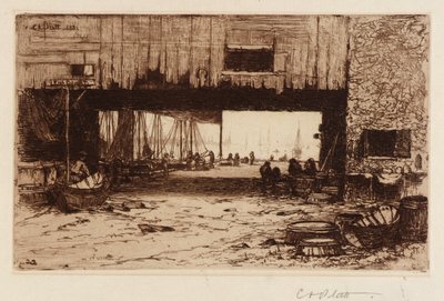 Fish Houses--Interior by Charles A. Platt