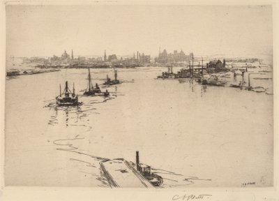 Williamsburg from the Bridge by Charles A. Platt