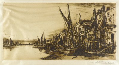 The Thames at Limehouse by Charles A. Vanderhoof