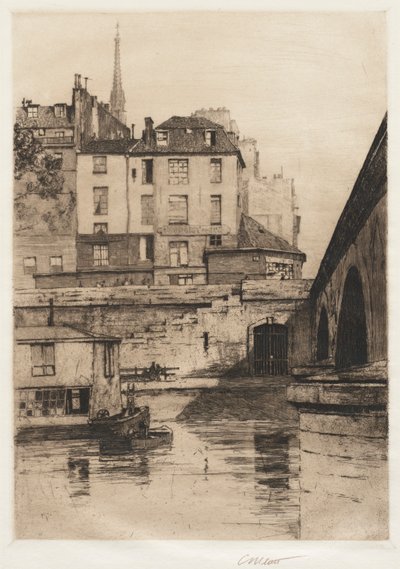 Quai des Orfèvres, Paris, 1886 by Charles Adams Platt