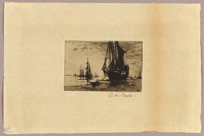Sketch of a Boat by Charles Adams Platt