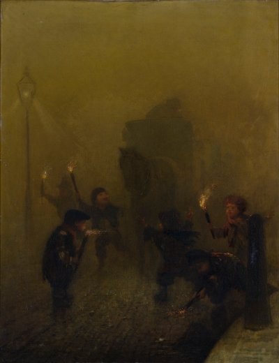 A London Fog by Charles Albert Ludovici
