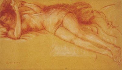 Woman Reading in Bed by Charles Alexandre Malfray