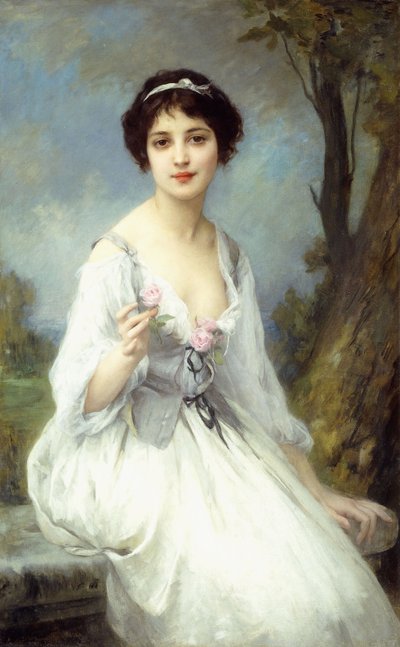 The Pink Rose by Charles Amable Lenoir