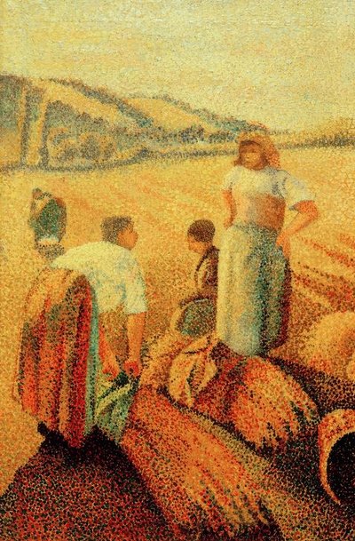 In the Fields by Charles Angrand