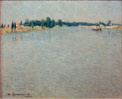 The Seine - Morning by Charles Angrand