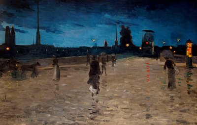 Le Pont de Pierre, Rouen, 1881 by Charles Angrand