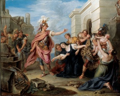 Andromache and Pyrrhus by Charles Antoine Coypel