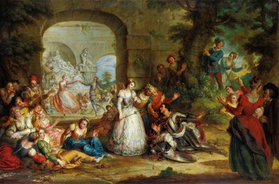 Roland and The Marriage of Angelique by Charles Antoine Coypel