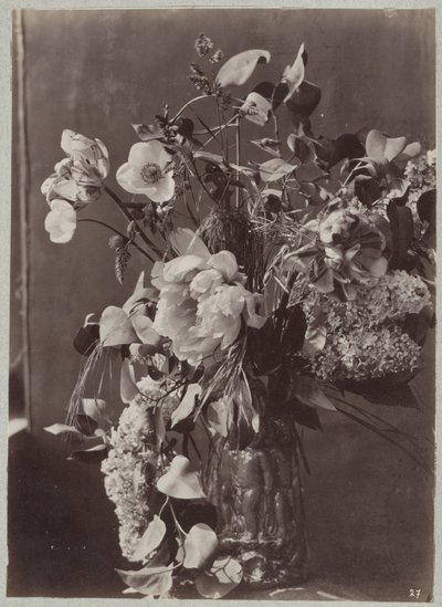 Flower Study with Ornate Vase by Charles Aubry (manner of)