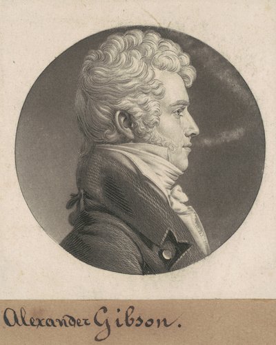 Alexander Gibson by Charles B. J. Févret de Saint Mémin