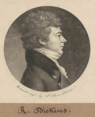 Asbury Dickins by Charles B. J. Févret de Saint Mémin