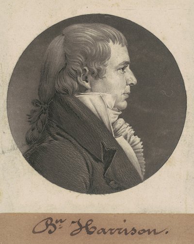 Benjamin Harrison by Charles B. J. Févret de Saint Mémin
