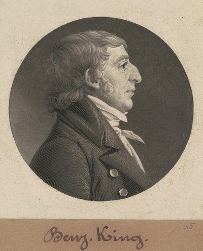 Benjamin King by Charles B. J. Févret de Saint Mémin