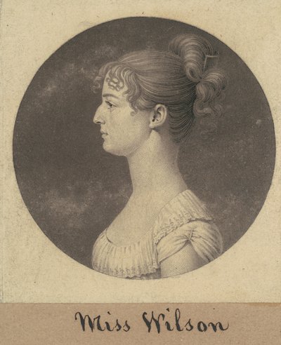 Caroline Lewis by Charles B. J. Févret de Saint Mémin