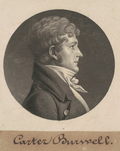 Carter Burwell by Charles B. J. Févret de Saint Mémin