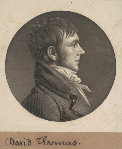 David Thomas by Charles B. J. Févret de Saint Mémin