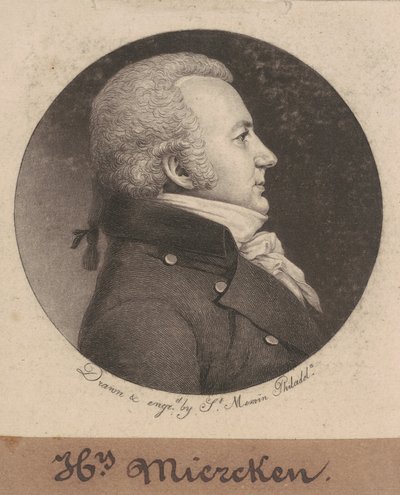 Henry Miercken by Charles B. J. Févret de Saint Mémin