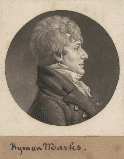 Hyman Marks by Charles B. J. Févret de Saint Mémin