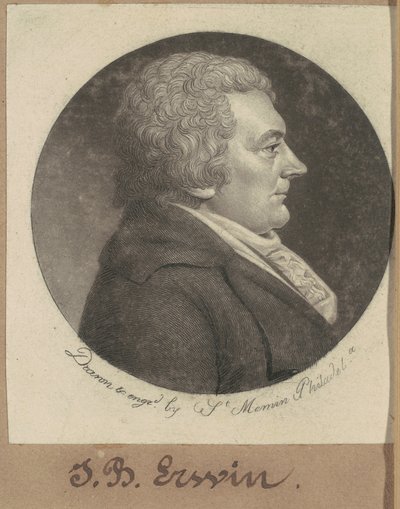 Joseph Erwin by Charles B. J. Févret de Saint Mémin