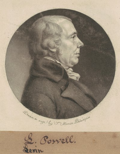 Leven Powell by Charles B. J. Févret de Saint Mémin