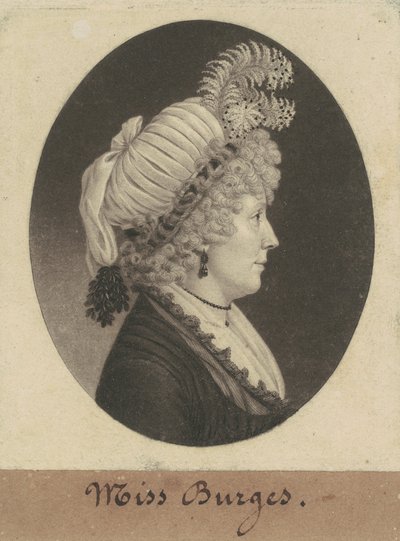 Miss Burges by Charles B. J. Févret de Saint Mémin