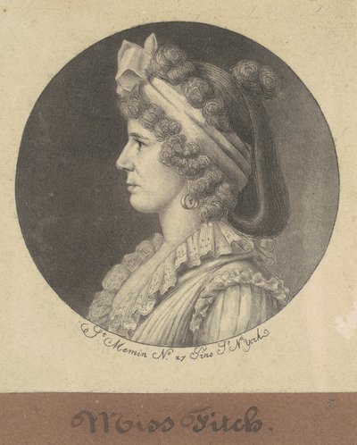 Miss Fitch by Charles B. J. Févret de Saint Mémin