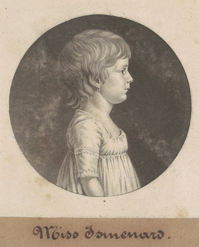 Miss Ismenard by Charles B. J. Févret de Saint Mémin