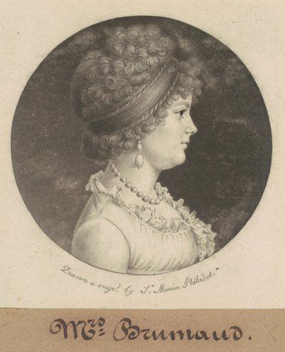 Mrs. Brumaud by Charles B. J. Févret de Saint Mémin