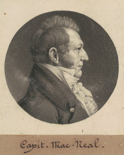 Neil McNeill by Charles B. J. Févret de Saint Mémin