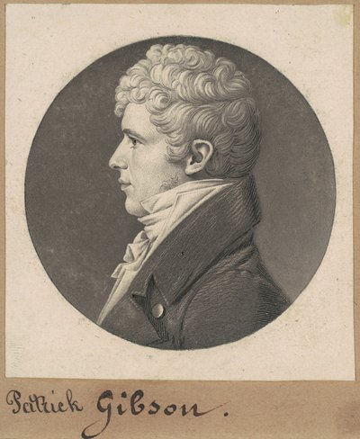 Patrick Gibson by Charles B. J. Févret de Saint Mémin
