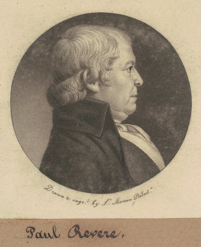 Paul Revere by Charles B. J. Févret de Saint Mémin