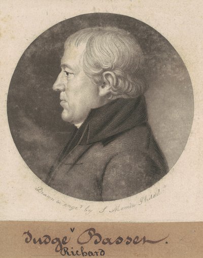 Richard Bassett by Charles B. J. Févret de Saint Mémin