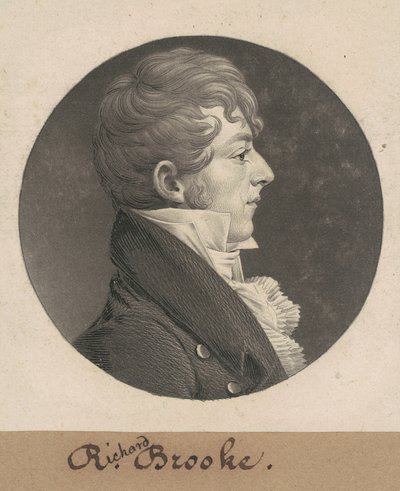 Richard Brooke by Charles B. J. Févret de Saint Mémin