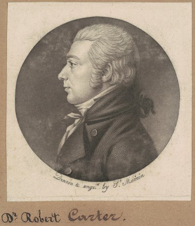 Robert Carter by Charles B. J. Févret de Saint Mémin