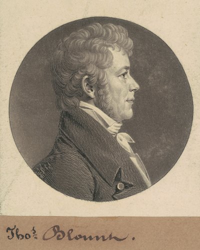 Thomas Blount by Charles B. J. Févret de Saint Mémin