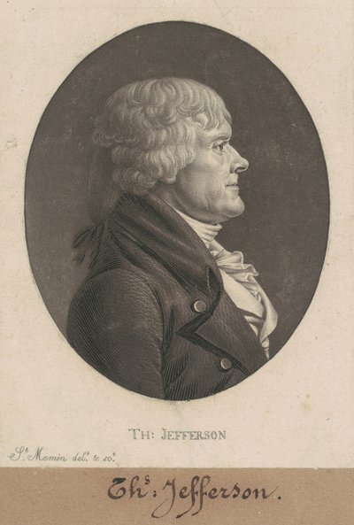 Thomas Jefferson by Charles B. J. Févret de Saint Mémin