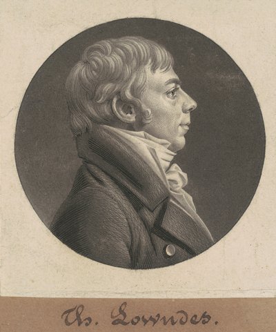Thomas Lowndes by Charles B. J. Févret de Saint Mémin