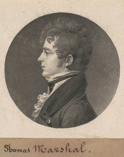 Thomas Marshall by Charles B. J. Févret de Saint Mémin