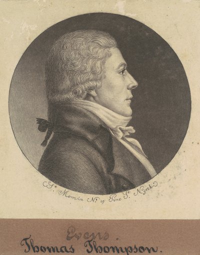 Thomas Thompson by Charles B. J. Févret de Saint Mémin