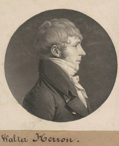 Walter Herron by Charles B. J. Févret de Saint Mémin