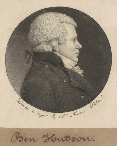William Hudson by Charles B. J. Févret de Saint Mémin