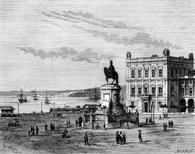 Commerce Square, Lisbon, Portugal by Charles Barbant